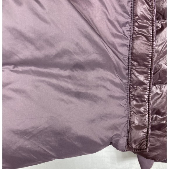 Athleta Lofty Down Puffer Jacket Womens XX Small Metallic Volcanic Mauve - Picture 11 of 13